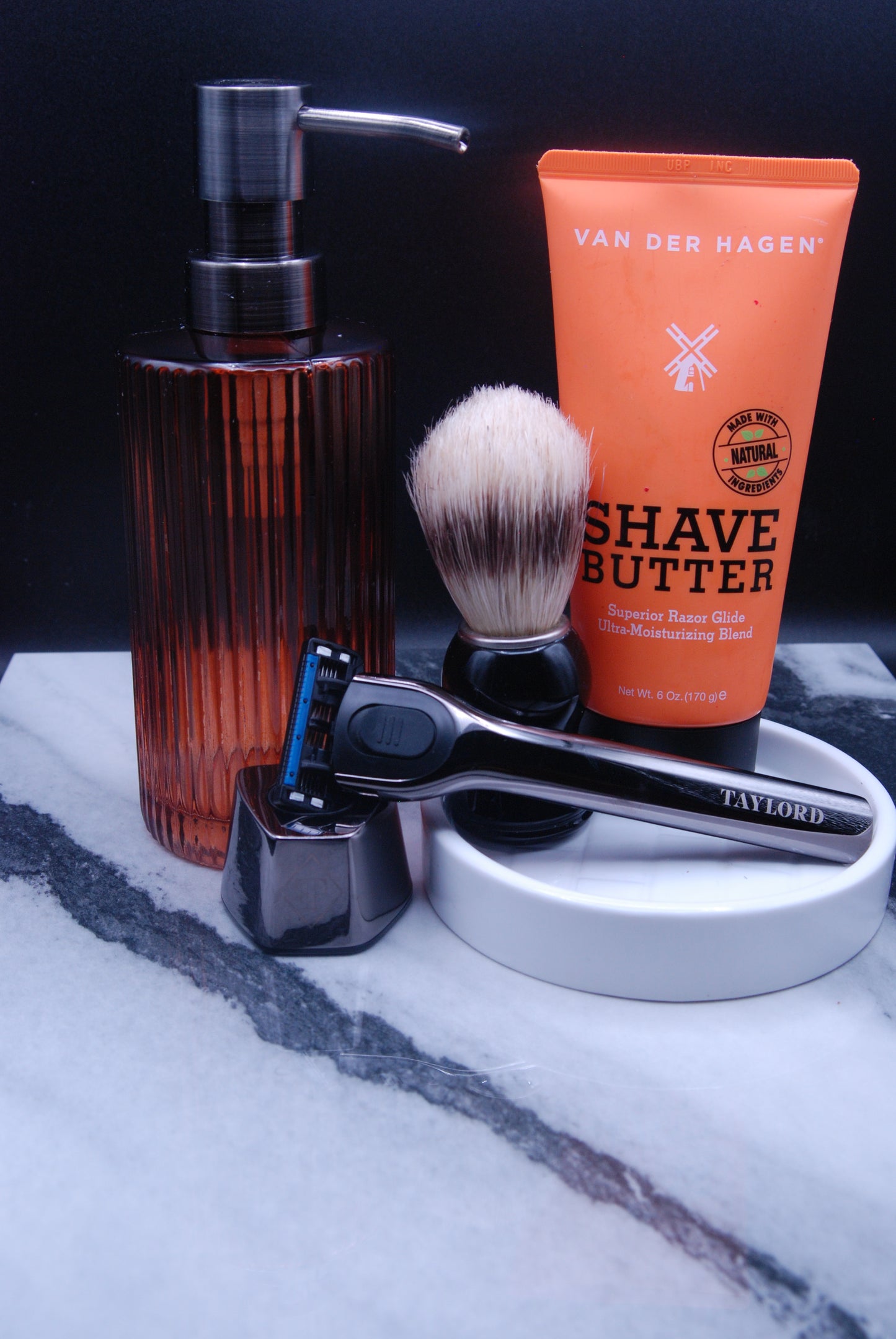 5 Blade Razor & Stand Kit, 5x 5-Blade Cartridges